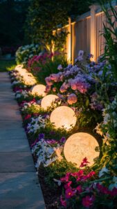 Ideas para iluminar tu jardín de noche